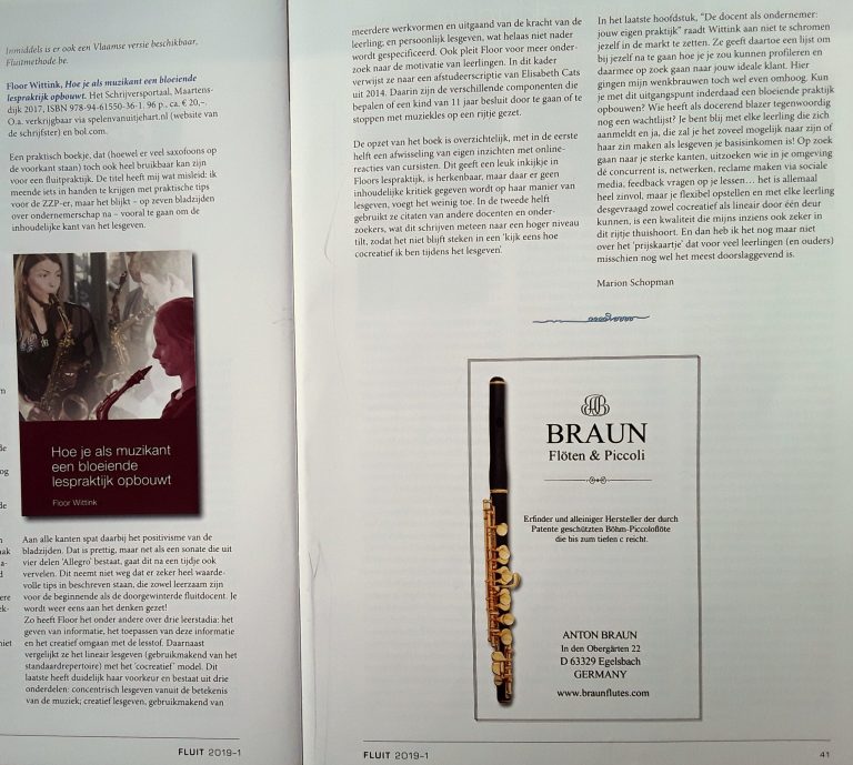 Boekbespreking in De Fluit